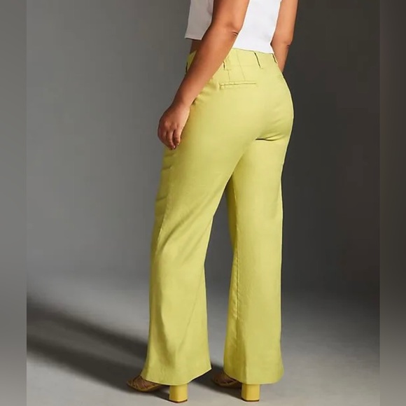 Anthropologie Maeve The Naomi Linen Wide-Leg Flare Pants - Picture 5 of 5